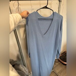 Elegant Blue Maxi Dress